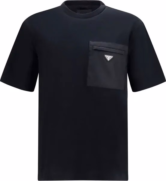 Prada Black Cotton T-Shirt