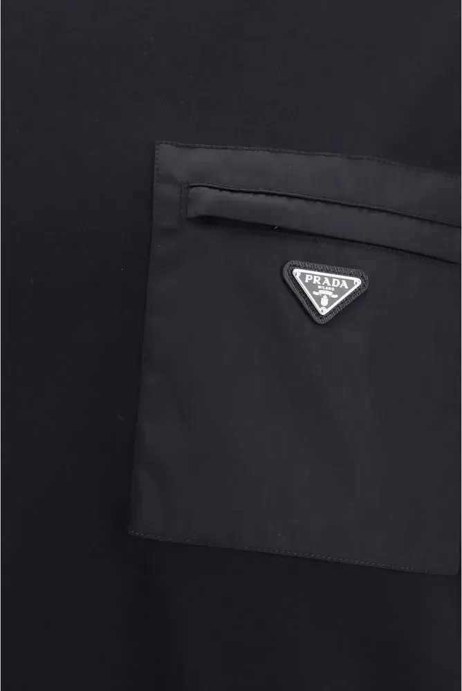 Prada Black Cotton T-Shirt