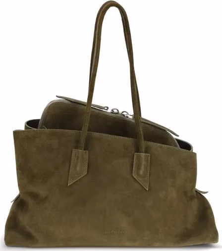 The Attico Bicolor Calf Leather Bos Taurus Shoulder Bag