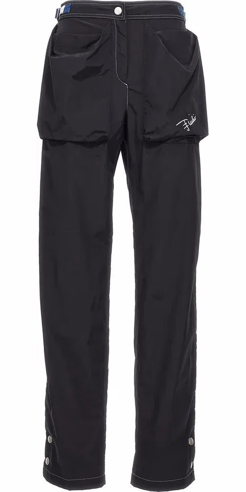 Emilio Pucci Black Polyamide Casual Pants