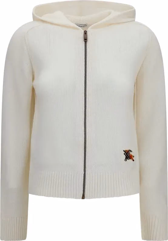 Burberry Beige Wool Oves Aries Hoodie