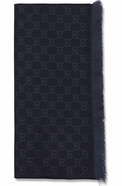 Gucci Black Wool Oves Aries Scarf
