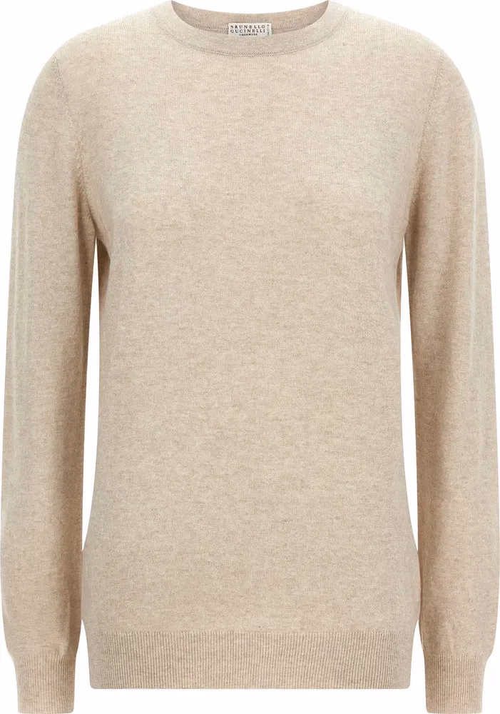 Brunello Cucinelli Beige Cashmere Cardigan