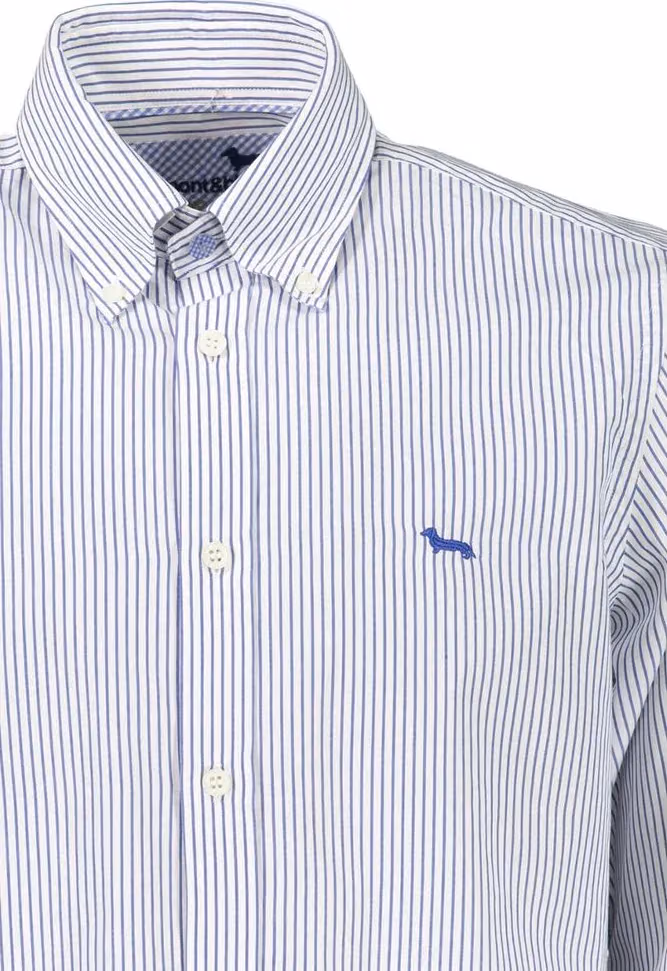 Harmont & Blaine Blue Cotton Men's Shirt