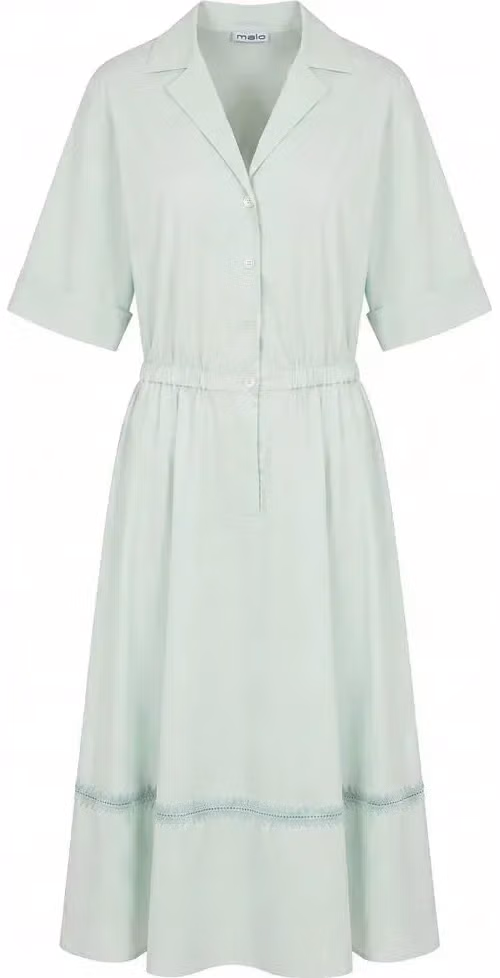 Malo Green Cotton Women Dress