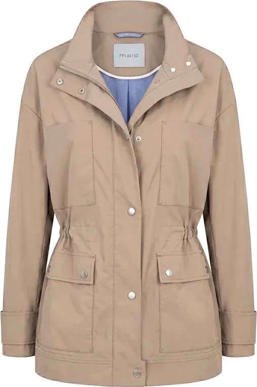 Malo Brown Cotton Women Jacket