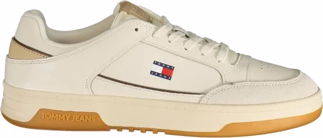 Tommy Hilfiger White Polyurethane Men's Sneaker