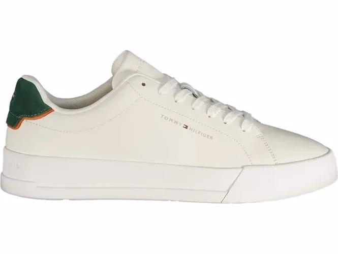 Tommy Hilfiger White Polyurethane Men's Sneaker