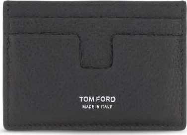 Tom Ford Black Calf Leather Bos Taurus Wallet