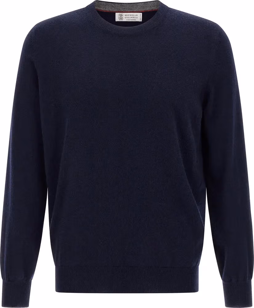 Brunello Cucinelli Blue Cashmere Cardigan