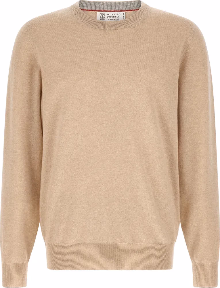 Brunello Cucinelli Beige Cashmere Cardigan