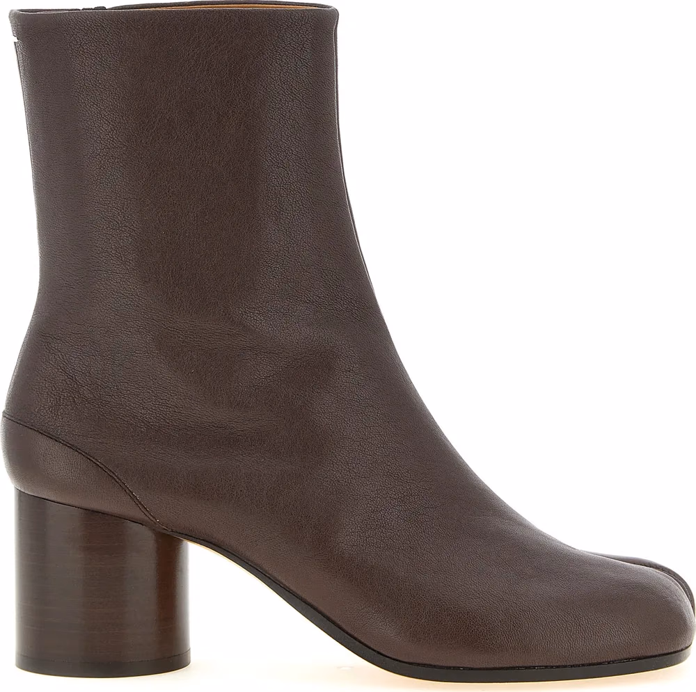 Maison Margiela Brown Lamb Leather Ankle Boots