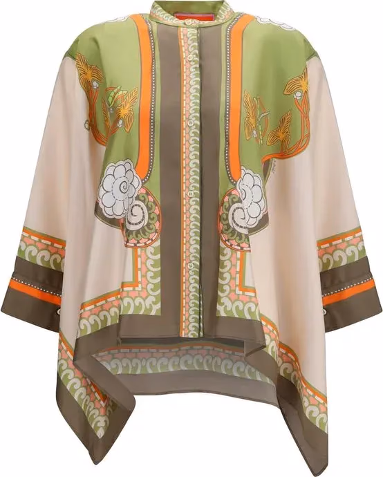 La Double J Multicolor Silk Shirt