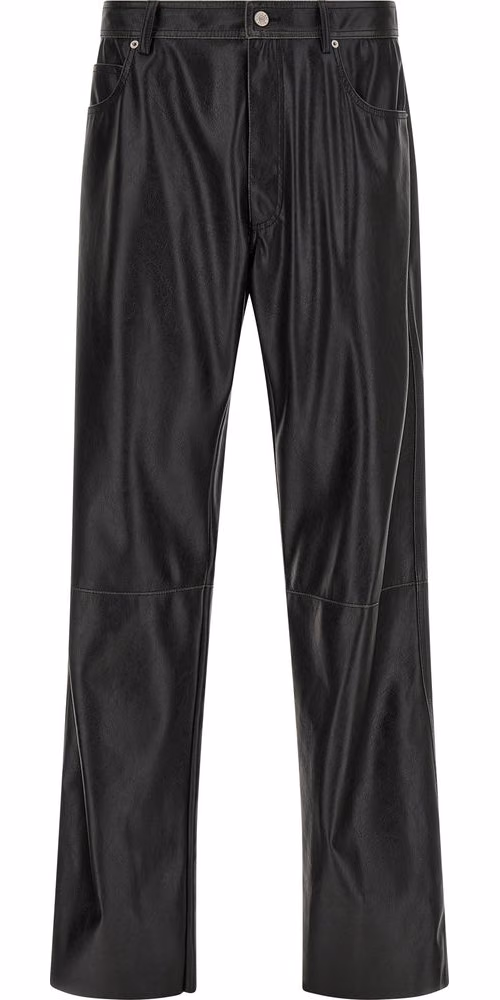 MM6 Maison Margiela Black Polyester Casual Pants
