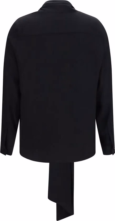 Burberry Black Silk Blouse