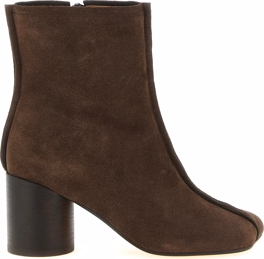 MM6 Maison Margiela Brown Cowhide Ankle Boots
