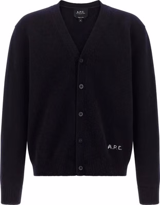 Blue Wool Cardigan