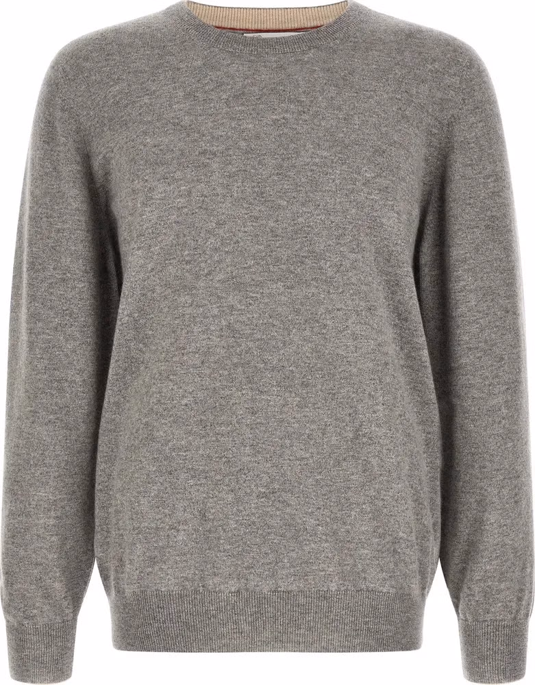 Brunello Cucinelli Gray Cashmere Cardigan