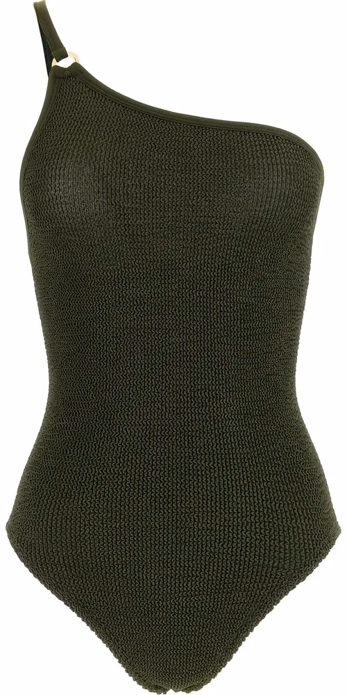 Hunza G Bicolor Polyamide One-Piece Swimsuit