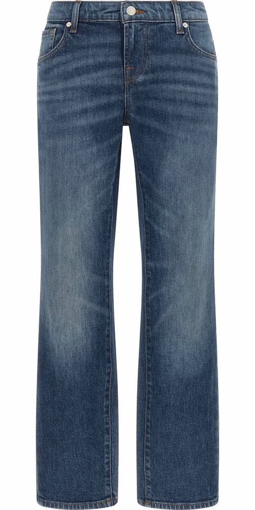 7 For All Mankind Blue Cotton Tapered Jeans