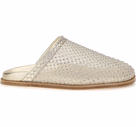 Forte_Forte Silver Fabric Mules