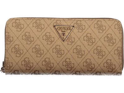 Beige Polyurethane Women Wallet