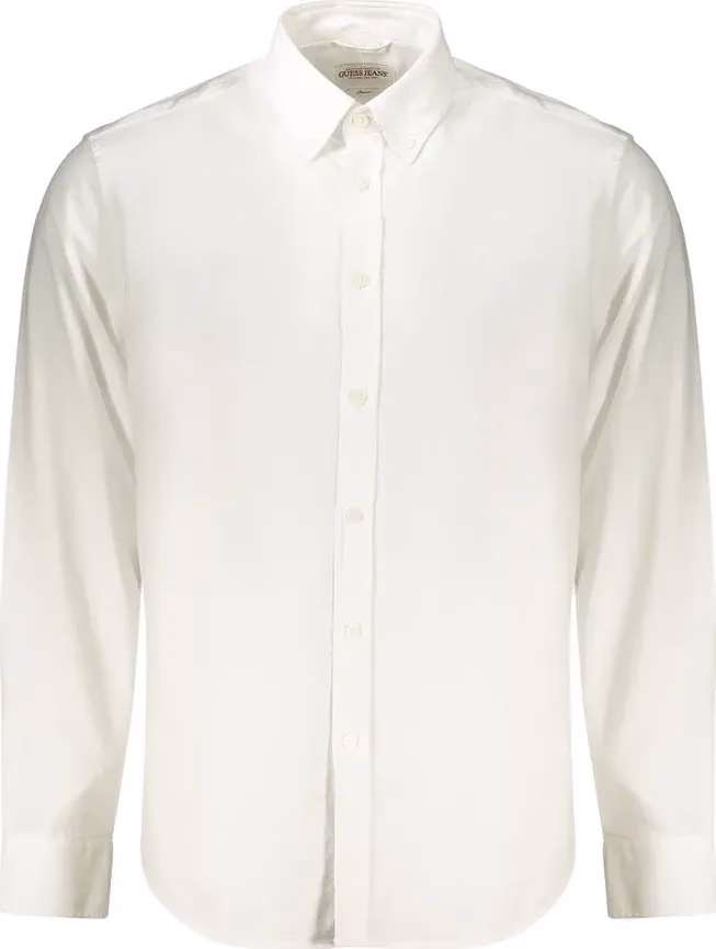 Guess Jeans White Cotton Men's Shirt
