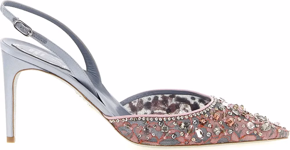 RENE CAOVILLA Multicolor Glass High Heel Pumps