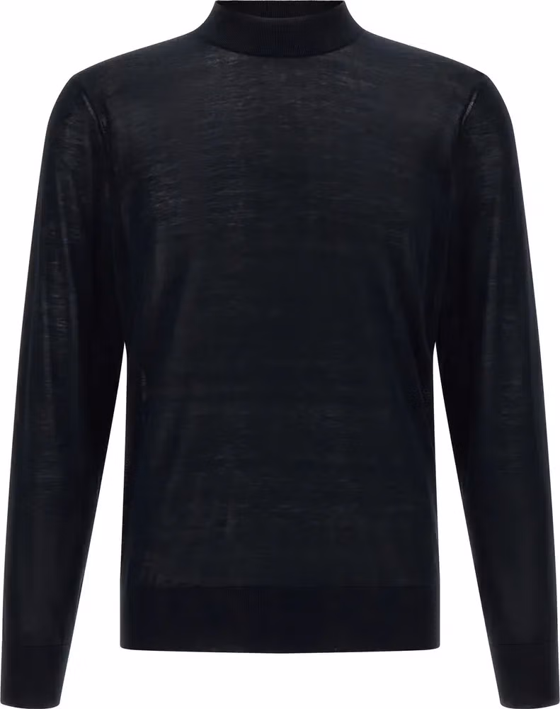 Brunello Cucinelli Blue Silk Cardigan