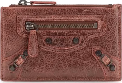 Balenciaga Bordeaux Lamb Ovis Aries Aries Wallet