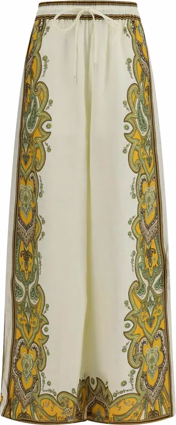 Alemais Beige Linen Casual Pants