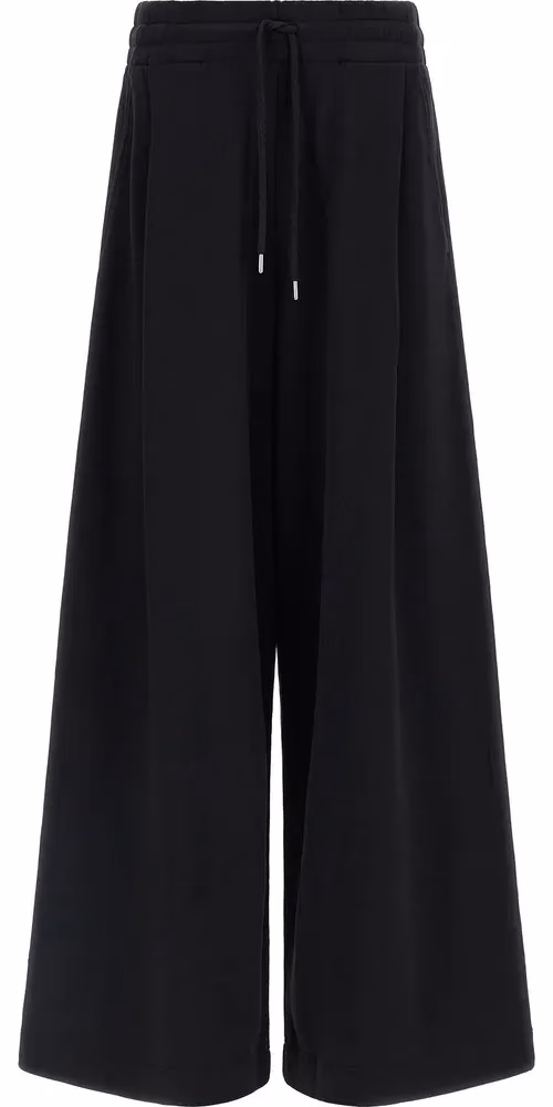Dries Van Noten Black Cotton Athletic Pants