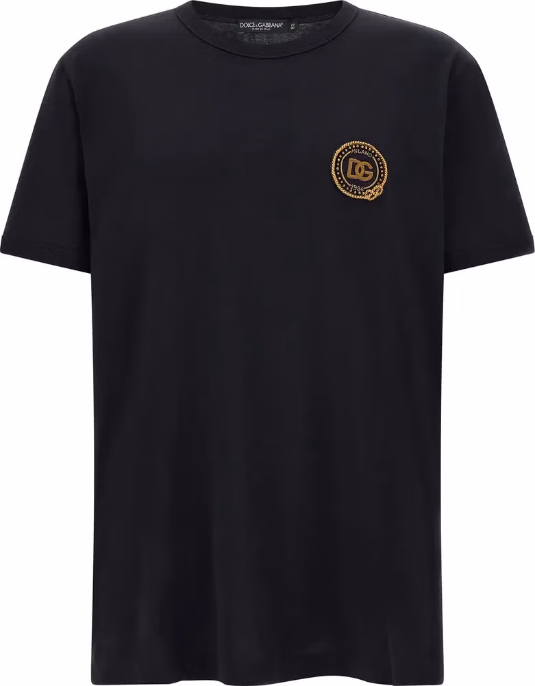 Dolce & Gabbana Blue Cotton T-Shirt