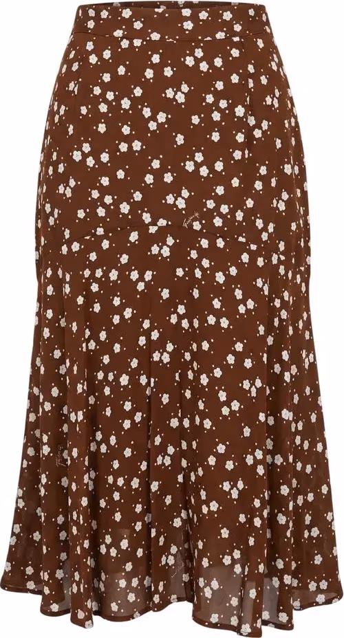 Trussardi Jeans Brown Viscose Women Skirt