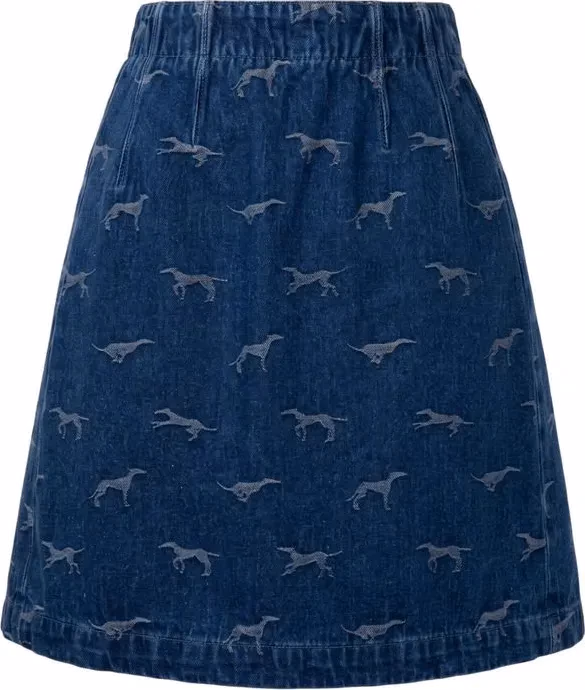 Trussardi Jeans Blue Cotton Women Skirt
