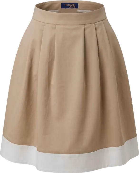 Trussardi Jeans Beige Cotton Women Skirt