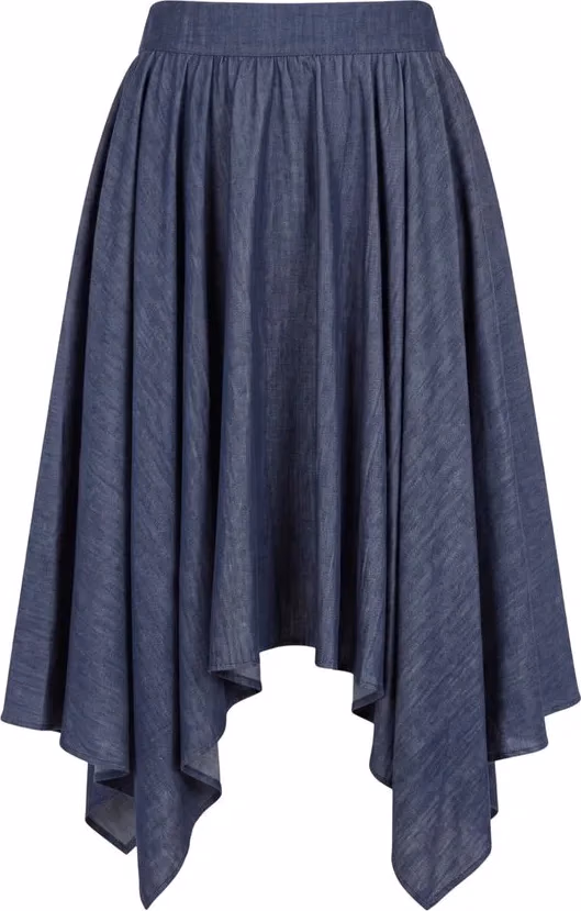 Trussardi Jeans Blue Denim Women Skirt