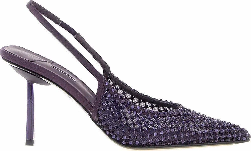 LE SILLA Purple Polyester High Heel Pumps