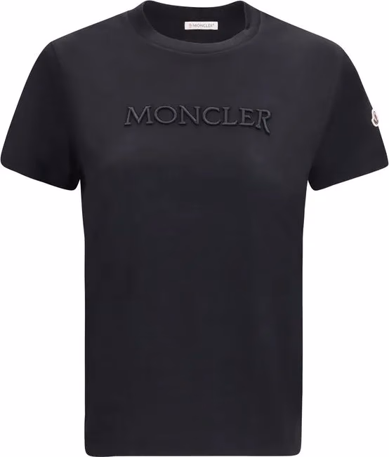 Moncler Black Cotton T-Shirt