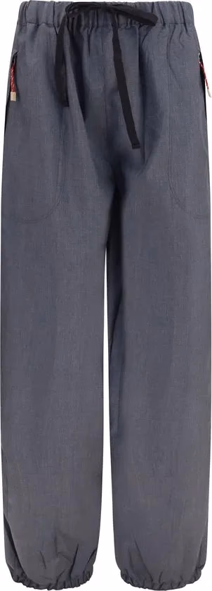 Prada Gray Wool Oves Aries Casual Pants