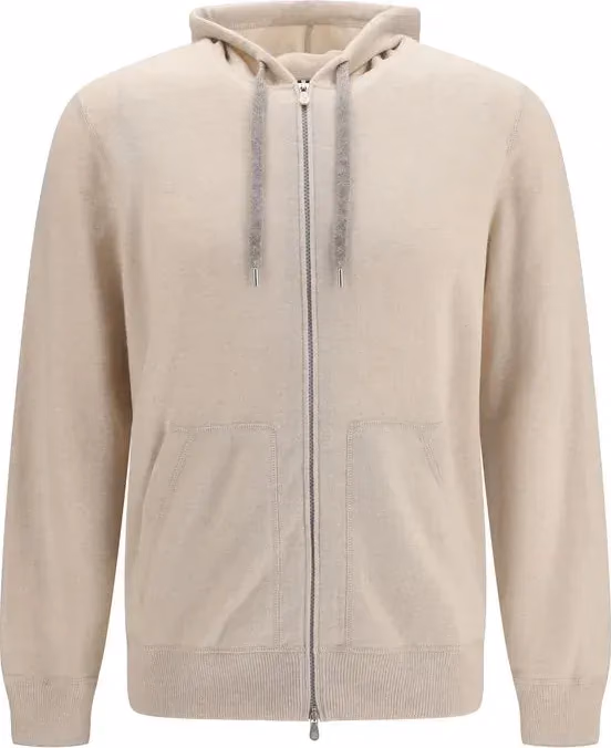 Brunello Cucinelli Beige Cashmere Sweatshirt
