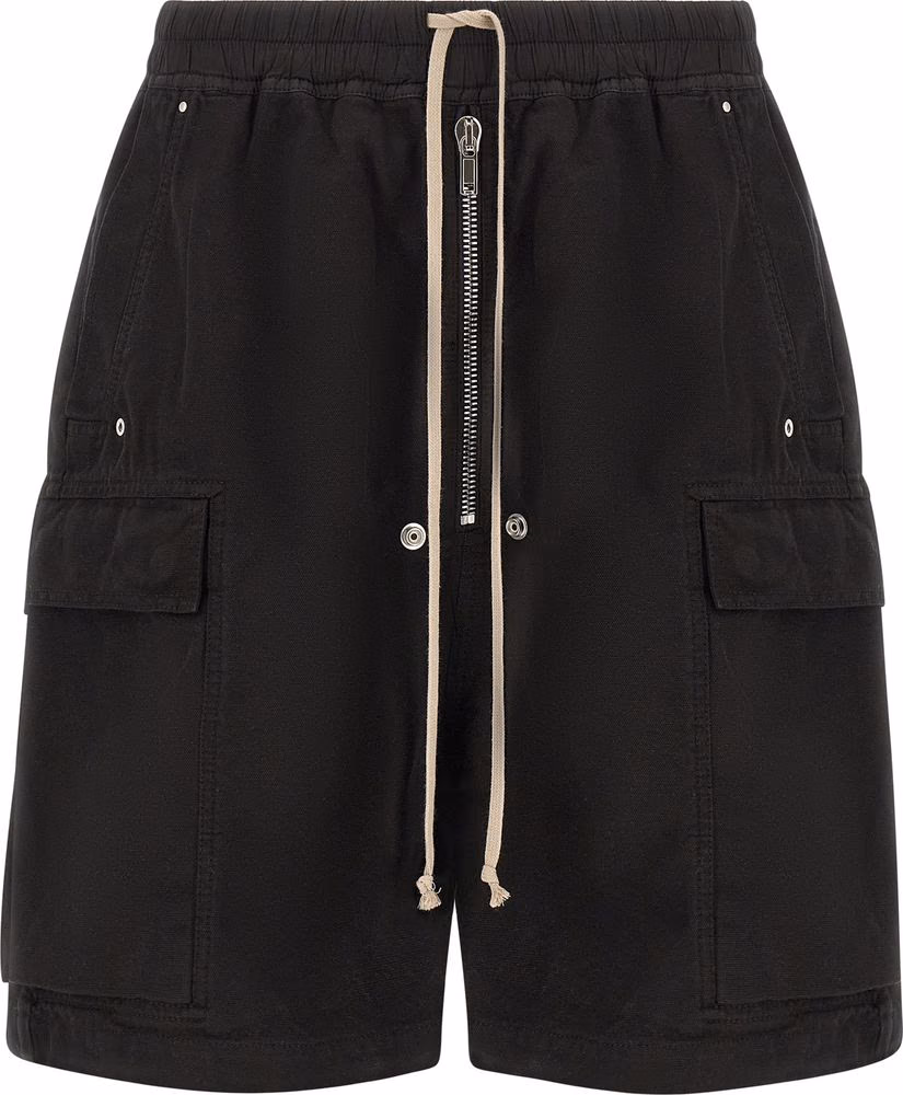 DRKSHDW Black Cotton Bermuda Shorts