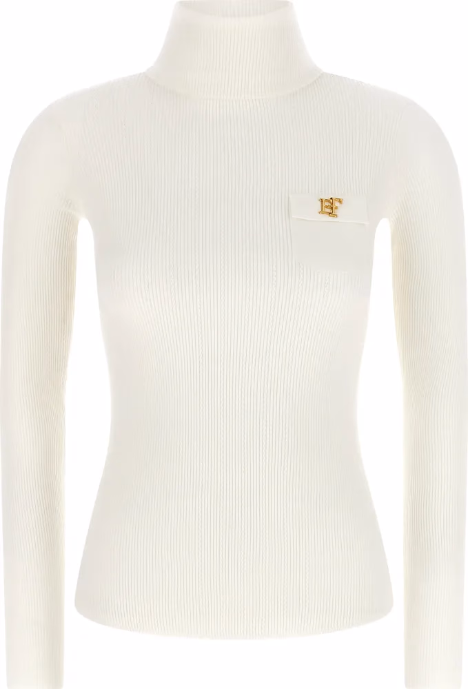 Elisabetta Franchi White Lycra Cardigan
