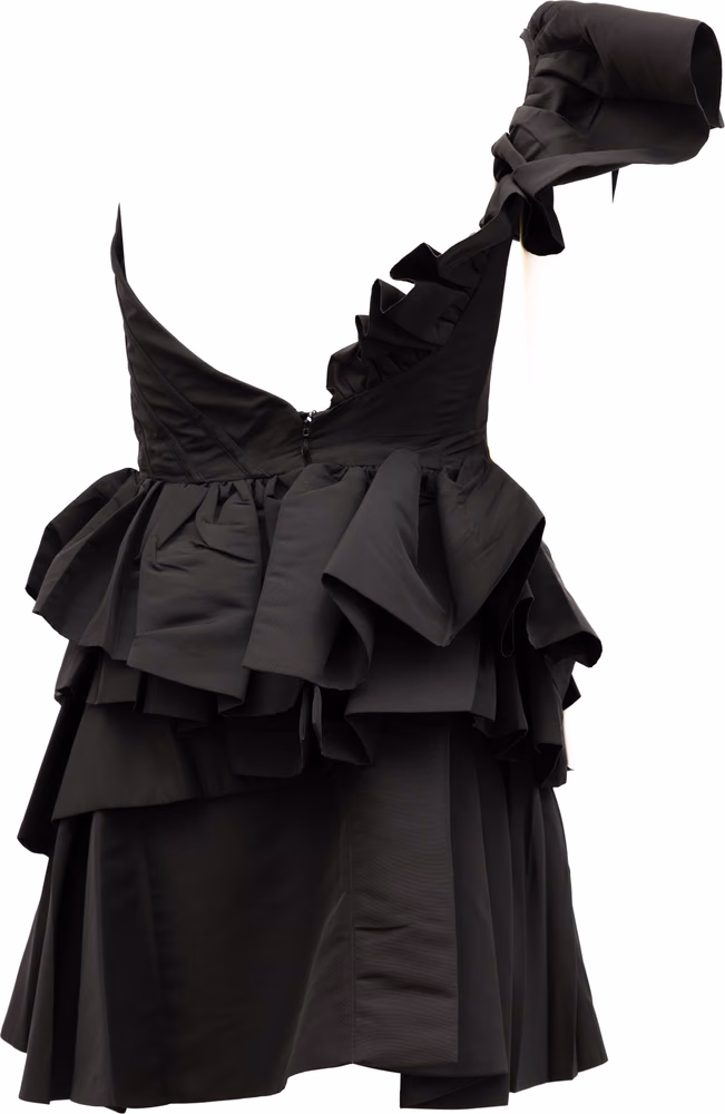 Alexander McQueen Black Dress with yellow details