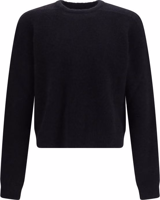 Rick Owens Black Alpaca Vicugna Pacos Sweatshirt