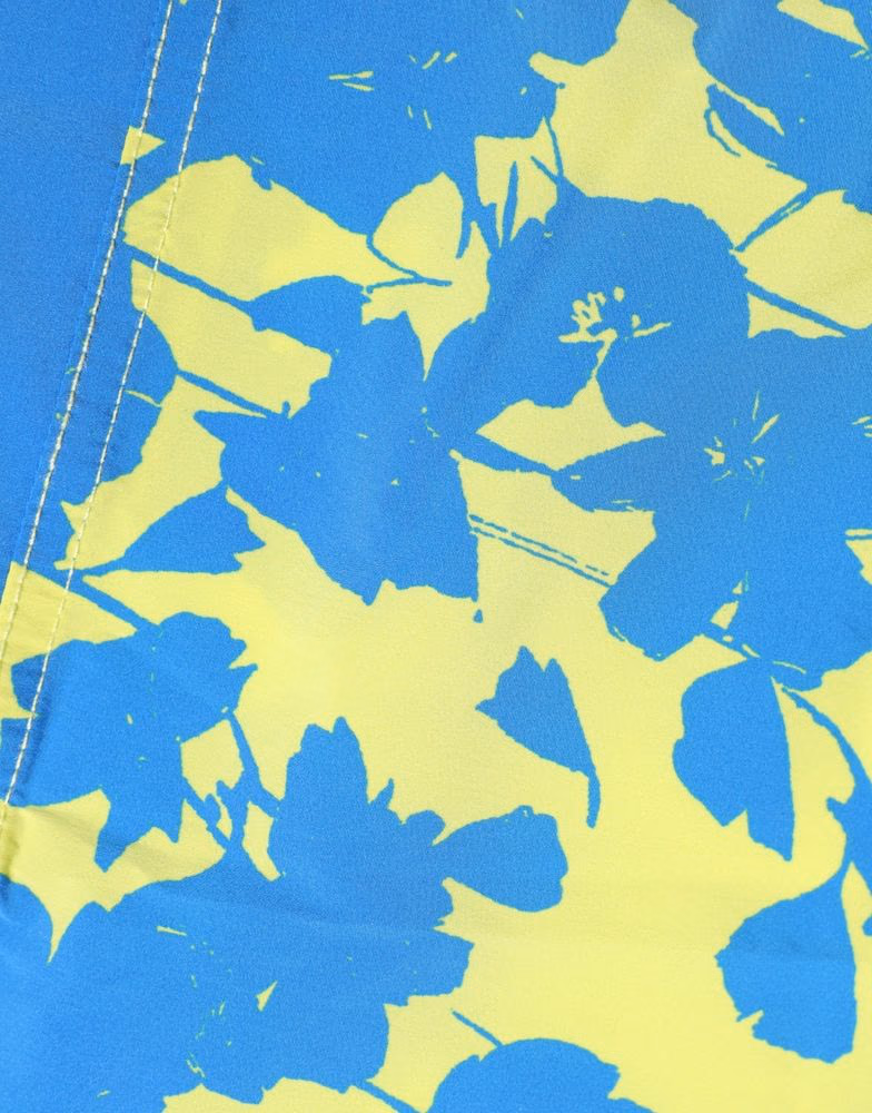 Dsquared² Blue Yellow Floral Boxer Shorts Beachwear Swimwear