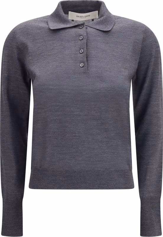 Golden Goose Gray Wool Oves Aries Shirt