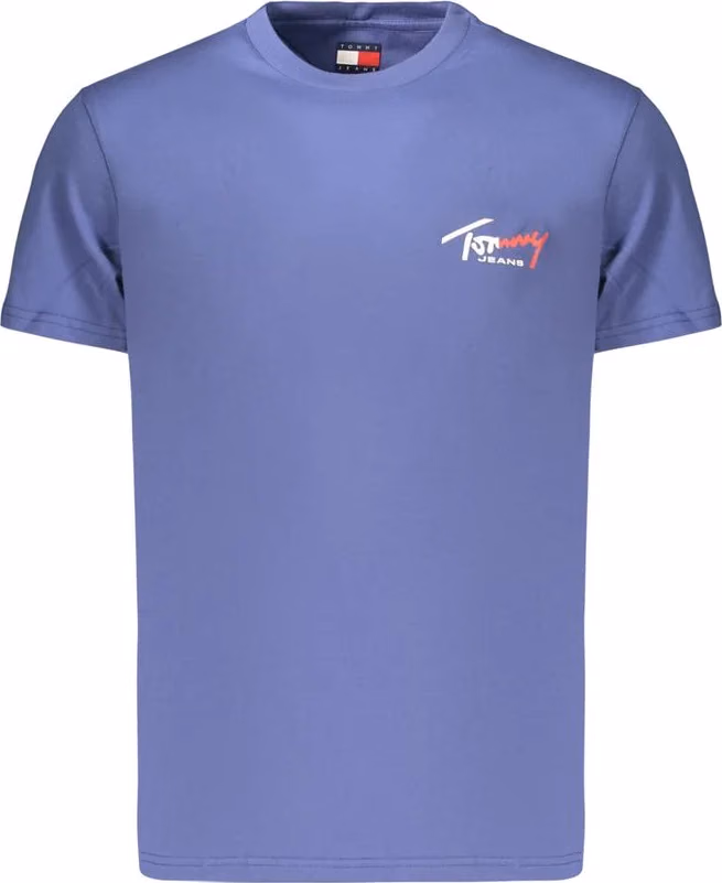 Tommy Hilfiger Blue Cotton Men's T-Shirt