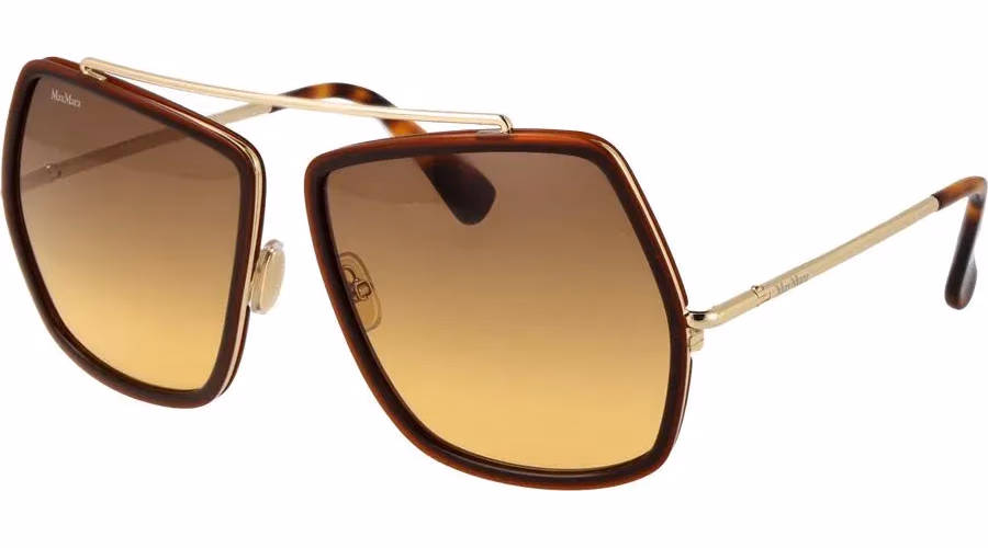 Max Mara Brown Metal Sunglasses