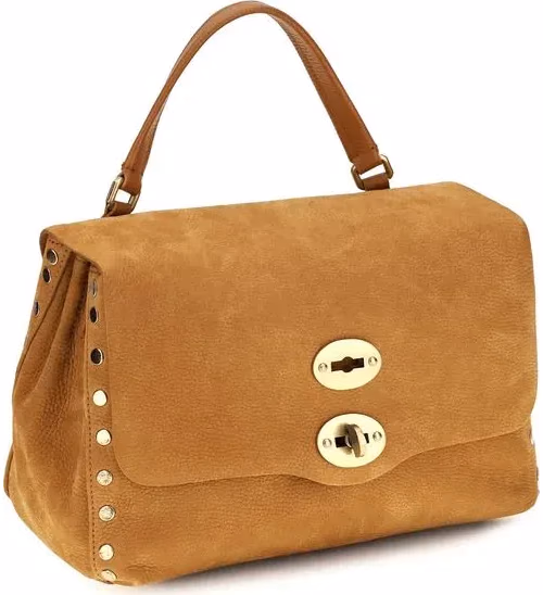 Zanellato Beige Suede Leather Handbag